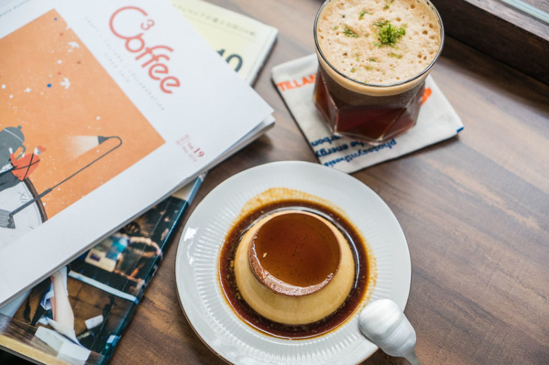 中山國小站｜椿 珈琲 台北最好吃焦糖布丁、質感定食、爆餡蛋沙拉麵包、插座咖啡、ig排隊名店