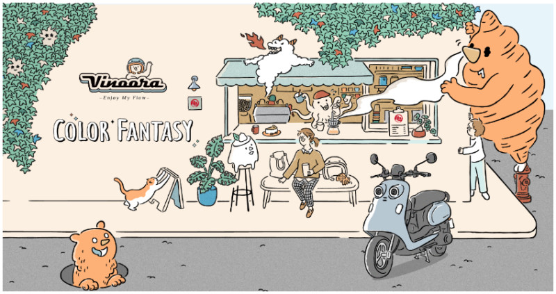 以Color Fantasy為主題，探索「Vinoora」女孩的異想世界。