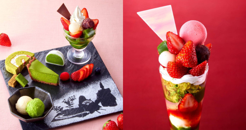 抹茶控直接飽到天靈蓋！日本伊藤久右衛門「草莓季抹茶甜點」限時澎湃登場，大份量浮誇「草莓抹茶聖代」小鳥胃絕對吃不完。