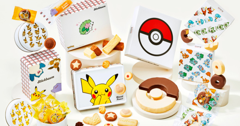 日本老字號甜點店Juchheim攜手寶可夢，推出情人節聯名巧克力，萌度爆表。