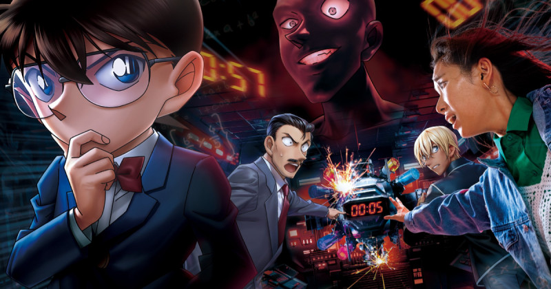 大阪環球影城×名偵探柯南最新劇場版聯動，首度曝光全新遊樂設施視覺圖。