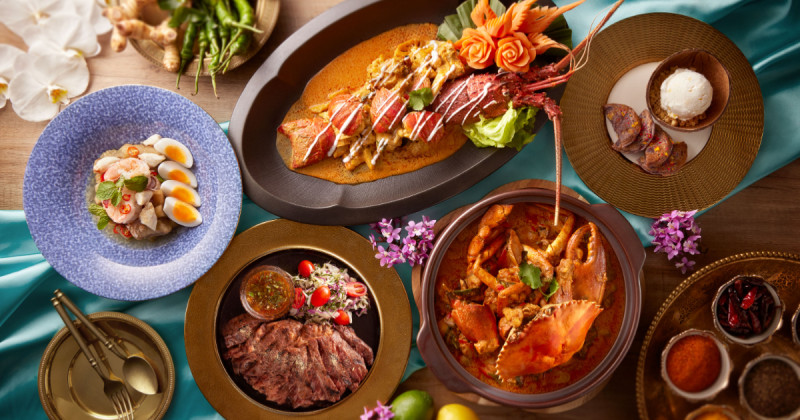 台北喜來登SUKHOTHAI潑水節限定！龍蝦乾咖哩 帝王蟹米餅，八道泰式宮廷料理。