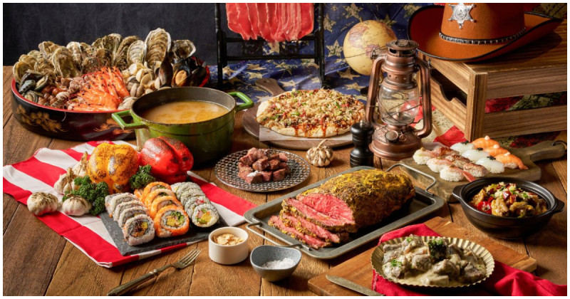 敘日全日餐廳5月繳稅優惠！出示單據現折300元吃到飽，省錢吃生蠔干貝。