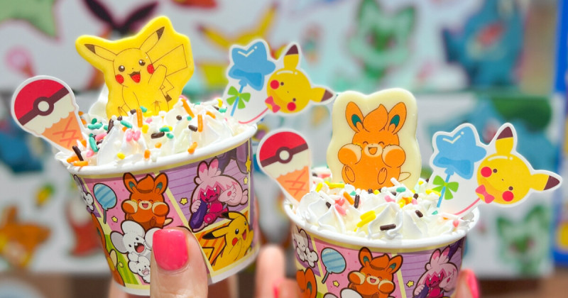 31冰淇淋寶可夢超萌！皮卡丘冰淇淋限定開賣，買冰就送造型湯匙。