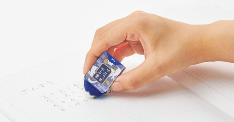 日系文具控必收！富士山橡皮擦中秋限定款只要638日圓，還附月兔包裝盒。