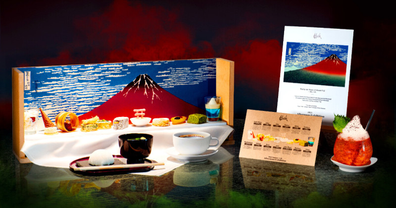 mesm東京攜手墨田北齋美術館聯名，以五感體驗浮世繪大師葛飾北齋經典作品打造特別下午茶。