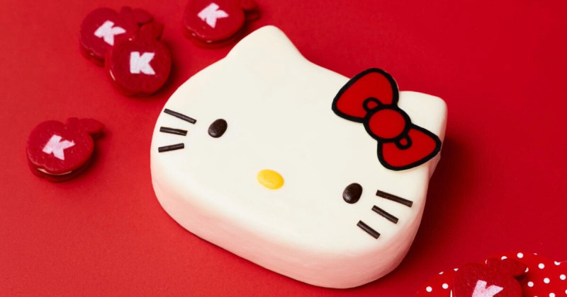 Hello Kitty＆雙胞胎妹妹Mimmy主題甜點吃到飽，打造70年代復古風「Hello Kitty歡樂甜點派對」。
