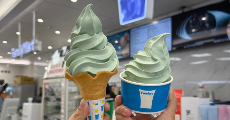 爆濃全家香菜霜淇淋！超濃版香菜霜淇淋這7家才有，褲褲兔扇子加碼送。