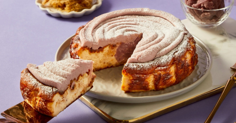 芋頭控吃新甜點！起士公爵「芋泥肉鬆巴斯克」鹹甜涮嘴，中秋限定款。