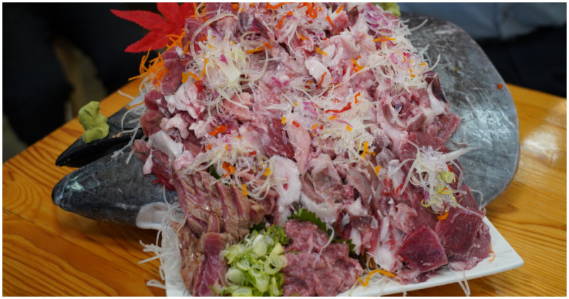 山形美食推薦！海鮮控必吃的鮪魚名店小松まぐろ専門店，浮誇鮪魚頭定食限量供應。