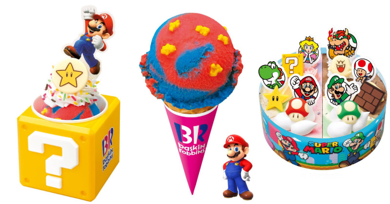超級瑪利歐冰淇淋又來！31冰淇淋限定「？磚塊聖代」吃完直接帶走。