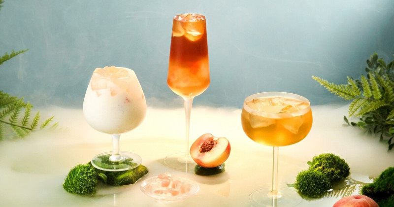 蜜桃飲料新歡！烏弄新品蜜桃紅玉尬蜜桃凍，飲料 配料最多現折20元。