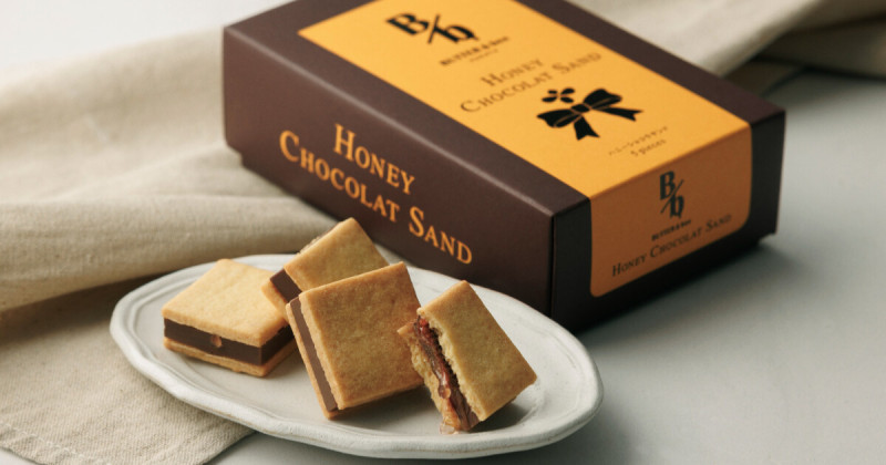 福岡人氣品牌期間限定商品再登場，蜂蜜巧克力夾心餅乾隆重回歸，又吃得到奶油×蜂蜜×巧克力的幸福滋味。