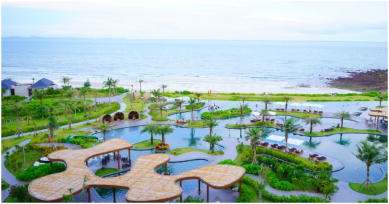 遠離下龍灣人潮！北越觀瀾島悅椿度假酒店開箱，北越最大戶外無邊際用池、泡湯、滑索一站體驗。