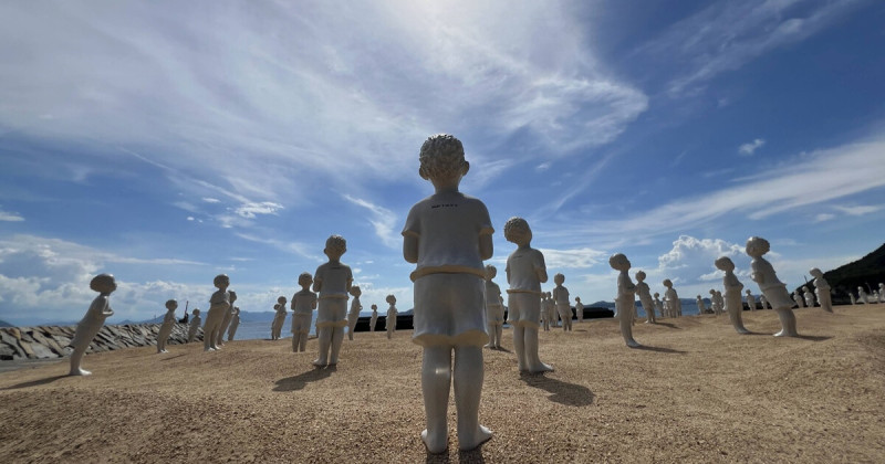 超越觀光的藝術島嶼！在瀨戶內豐島，連水珠、稻田、橄欖豬都能成為一場藝術。