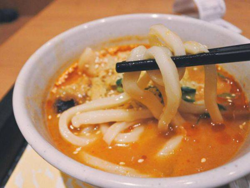 新北/宮武讚岐烏龍麵/林口三井OUTLET/超級Q彈手工烏龍麵/偷渡Orange county抹茶白玉可麗餅