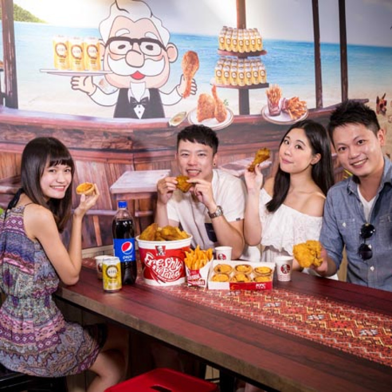 南洋風味烤雞上市！中秋節終於可以有新口味的烤雞了！肯德基獨家成立「南洋風快閃店」。