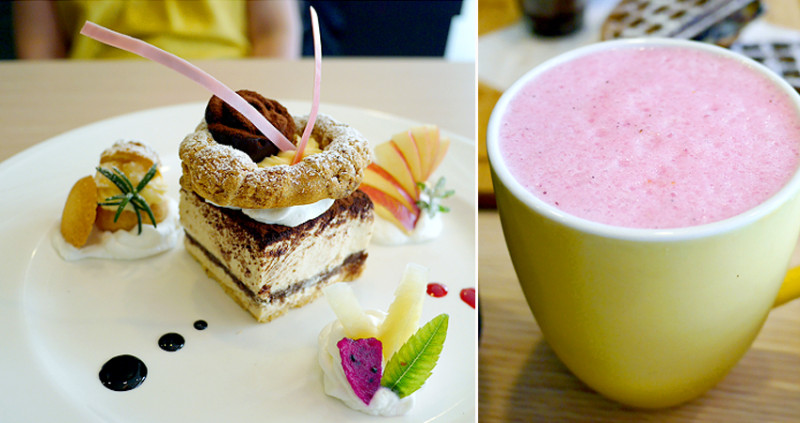 [台南食記] 沛修思藝文館~巷中祕境！五星級主廚手作超厚夾心鬆餅！還有披薩、丼飯、咖啡！百元以下精緻糕點！近南台科大！