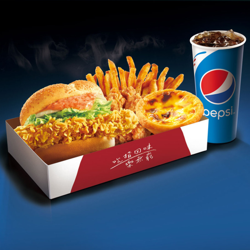 太狂了！吃漢堡也能吃到魚子醬？份量還加大35%！肯德基推出「金饌魚子醬重磅咔啦雞腿堡」 重量級XL套餐，另搭配變形金剛限量餐盒