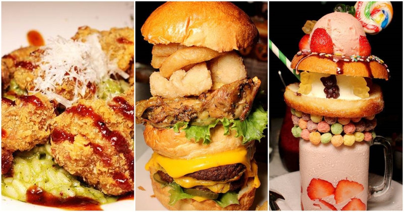 『桃園中壢美食』CARRIE’S美式早午餐(文末有菜單)★中壢sogo附近美式早午餐廳/瘋狂奶昔上傳IG超好拍30公分漢堡有夠威