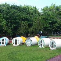 好像忍者龜！ 台南露營水管 住一晚只要600元