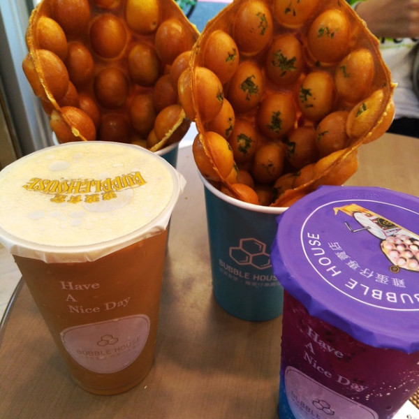 【台中美食】波波食堂Bubble house│三星蔥芝士鴨│金沙鹹蛋黃雞蛋仔專賣店