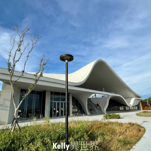 |桃園新景點 永安海螺文化體驗園區 純白色建築海螺造型設計 超夯IG網美打卡景點|