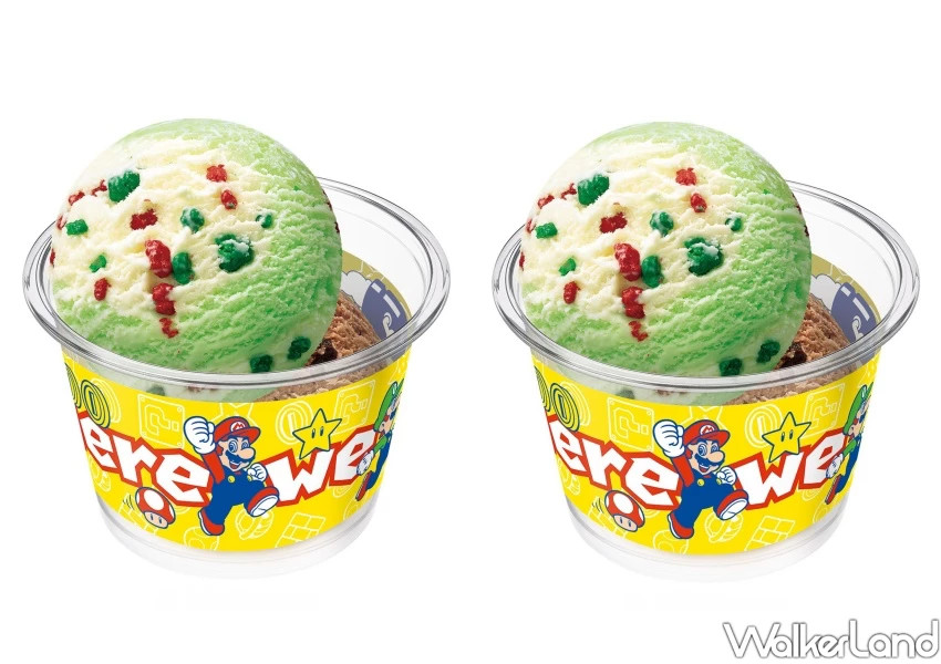 超級瑪利歐冰淇淋又來！31冰淇淋限定「？磚塊聖代」吃完直接帶走。