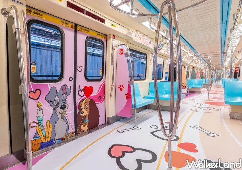 台北捷運迪士尼貓狗列車！拉環變魯斯佛、101忠狗爆萌，教你怎麼搭到。